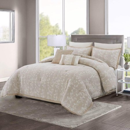 طقم غطاء تخت 8قطع COTTON DAURIA BEIGE KING 260×240 12134214