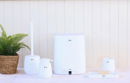 طقم اكسسوارات حمام VIBE WHITE 5 PCs - 19834105