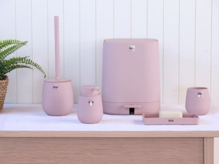 طقم اكسسوارات حمام VIBE Pink 5 PCs - 19834155