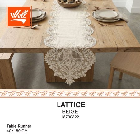 مفرش طاولة - رنر - LATTICE 40x180