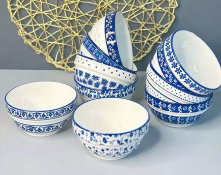 طقم صحون شوربة زبادي 10 قطع