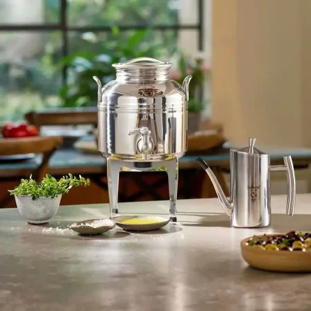 رزمة حاوية زيت الزيتون 3 لتر + ابريق 500 مل + ستاند