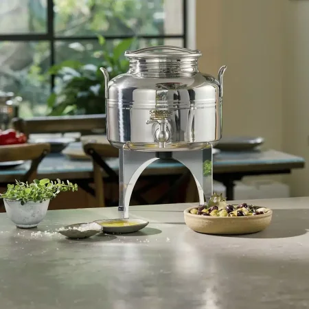 حاوية حفظ زيت الزيتون - 5 لتر - مع ستاند - بريميوم