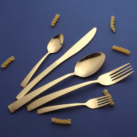 طقم معالق وشوك وسكاكين مائدة 30 قطعة culinera - Elite Gold