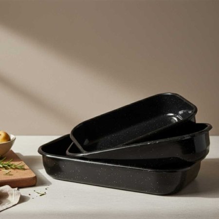 طقم من 3 أواني مينا (Enamel) بأحجام 33/37/41 سم - كولينيرا