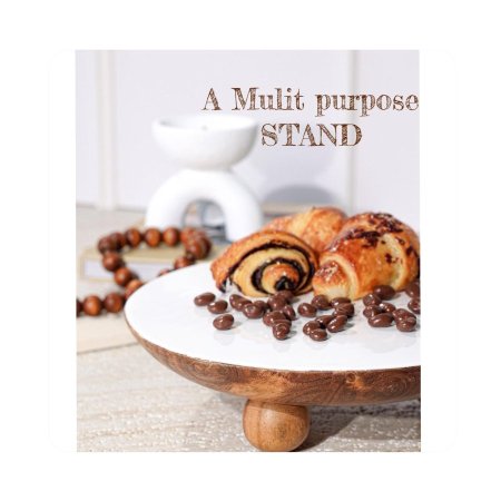 مضيفة خشبية بدون حيف ثلاث ارجل كروية مميزة الشكل